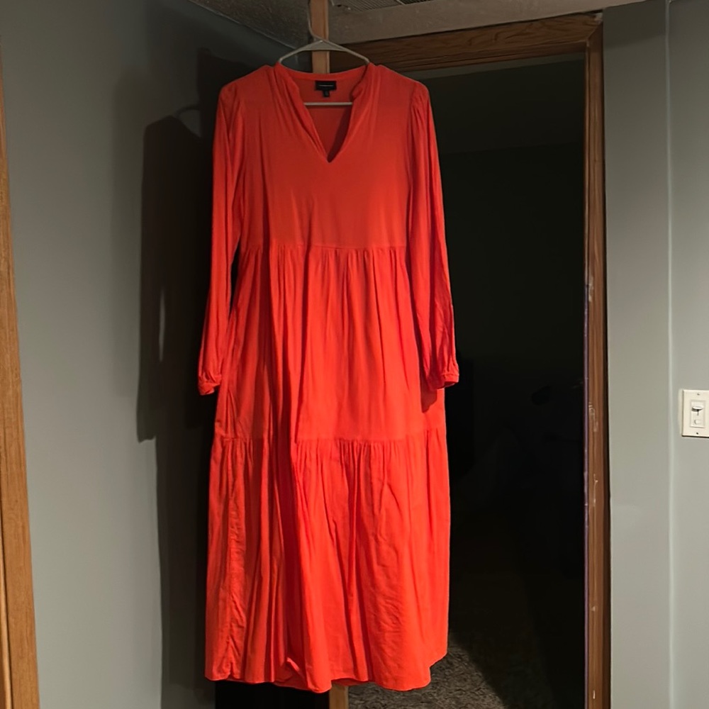 Red summer dress